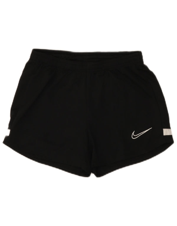 Nike sportsshorts til kvinder UK 8 Small Black Colourblock Polyester