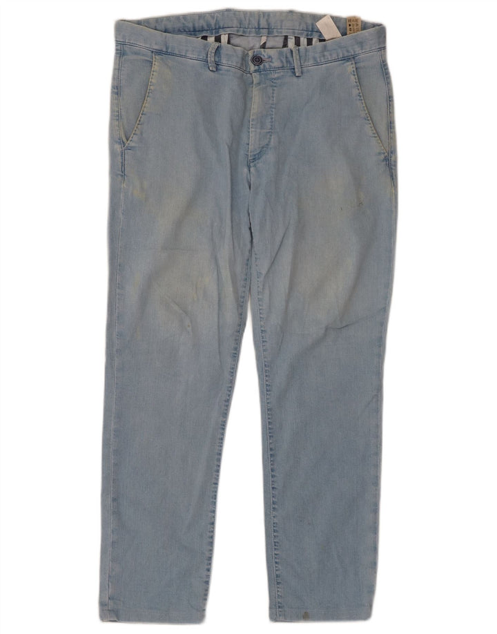 Massimo Dutti Herre Slim Jeans EU 40 Medium W31 L26 Blå Bomuld