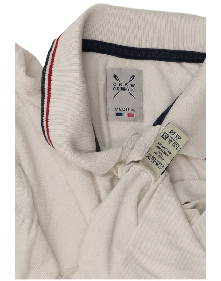 Besætningstøj Herre poloshirt Medium hvid bomuld