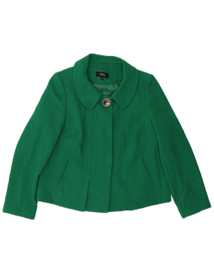 Marks & Spencer Bomberjakke til kvinder UK 14 Medium Green Polyester
