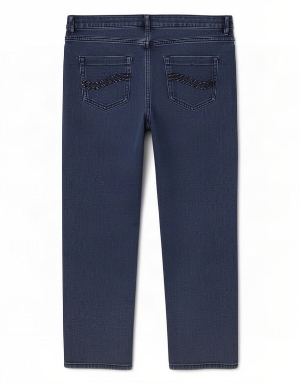 Marks & Spencer Dame Per Una Capri Jeans UK 16 Large W32 L20 Blå Bomuld