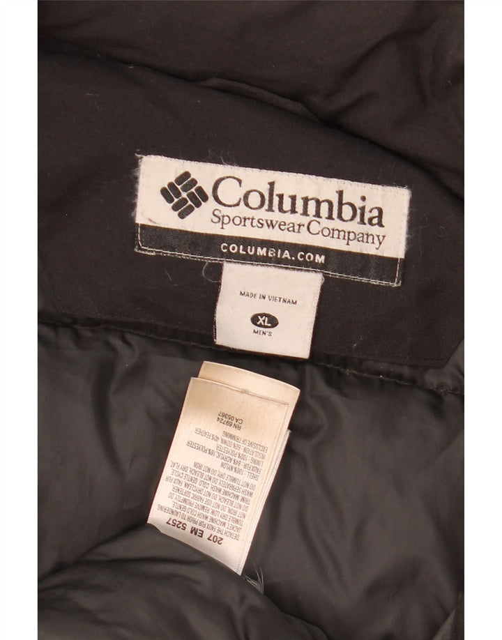 Columbia Polstret Herrejakke UK 42 XL Sort Nylon