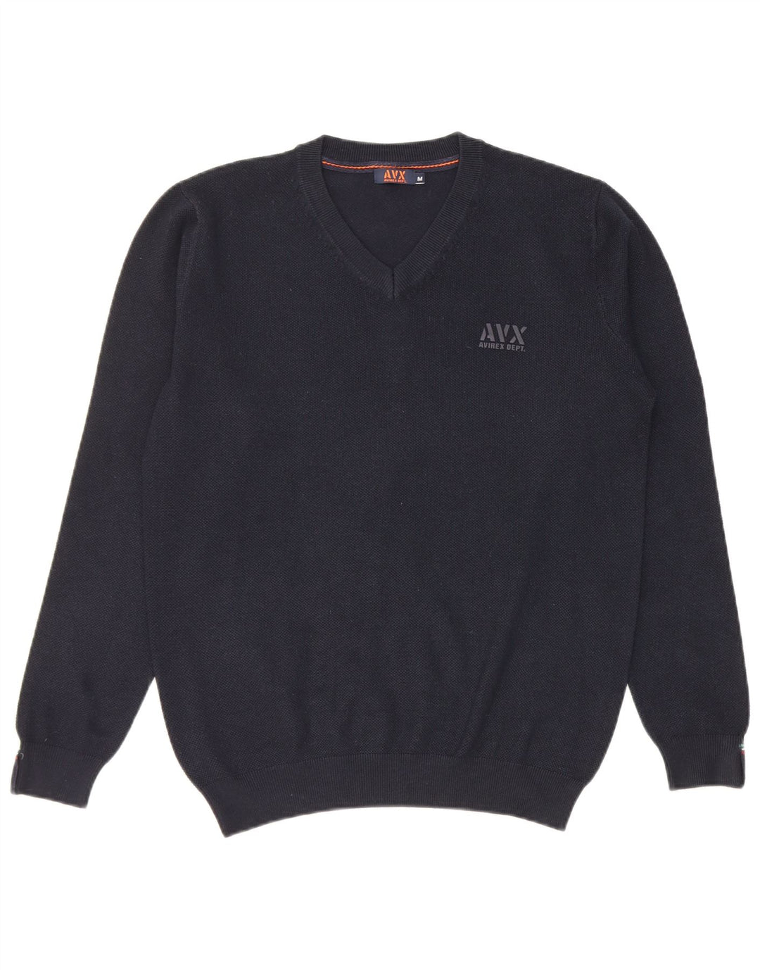 Avirex Herre V-hals sweater Medium Navy Blue Viscose