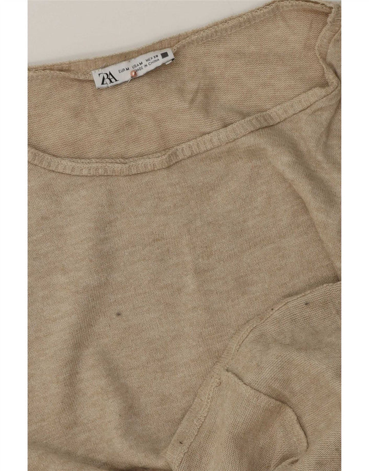 Zara Damevest Top UK 14 Medium Beige