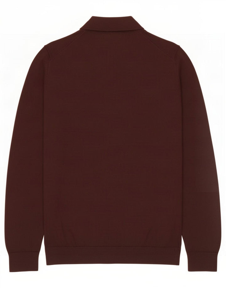 Zara Herre cardigan sweater Medium Burgundy