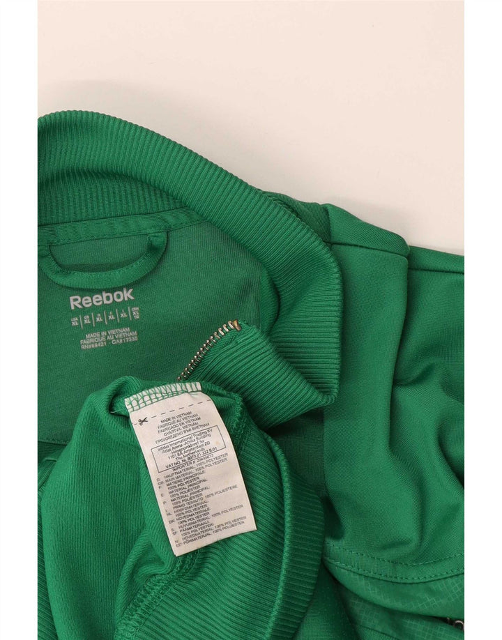 Reebok Træningsdragt til mænd Topjakke XL Grøn Polyester