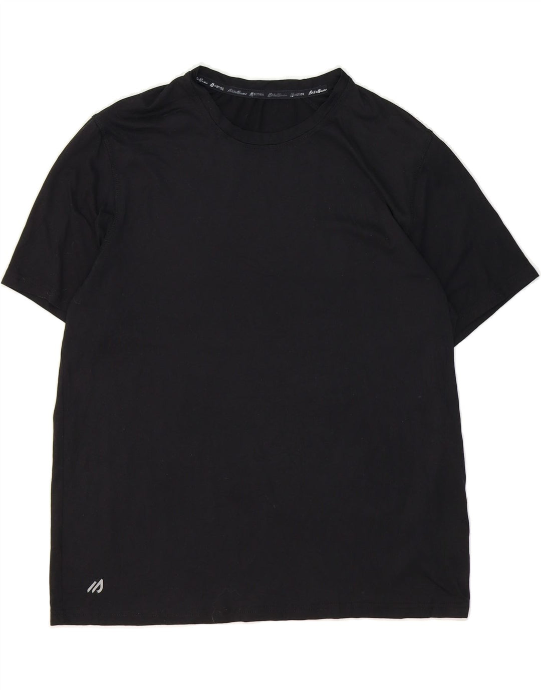 EDDIE BAUER Mens T-Shirt Top Large Black Polyester Vintage Eddie Bauer and Second-Hand Eddie Bauer from Messina Hembry 