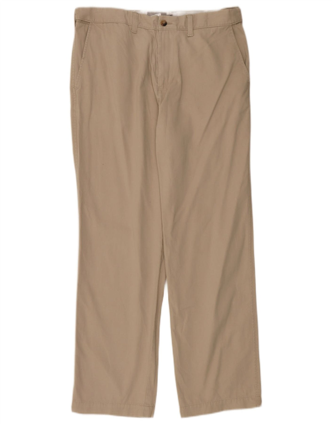 Marks & Spencer Herre Regular Fit Chinobukser W34 L31 Beige Bomuld