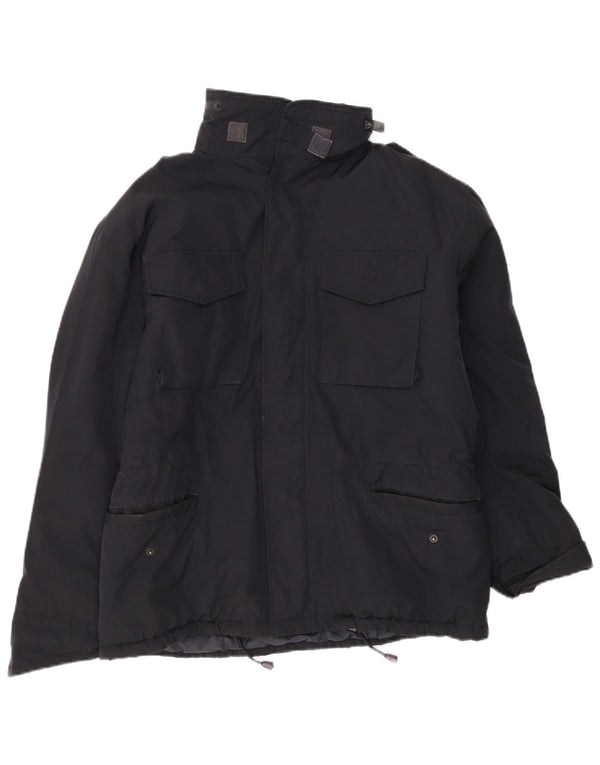 Alberto Aspesi Herre Military Polstret Jakke UK 36 Small Black