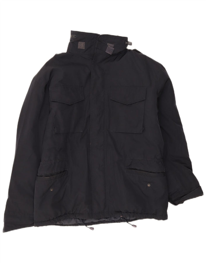 Alberto Aspesi Herre Military Polstret Jakke UK 36 Small Black