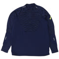 Nike Pullover med lynlås til mænd, træningsdragt Top Medium Navyblå polyester