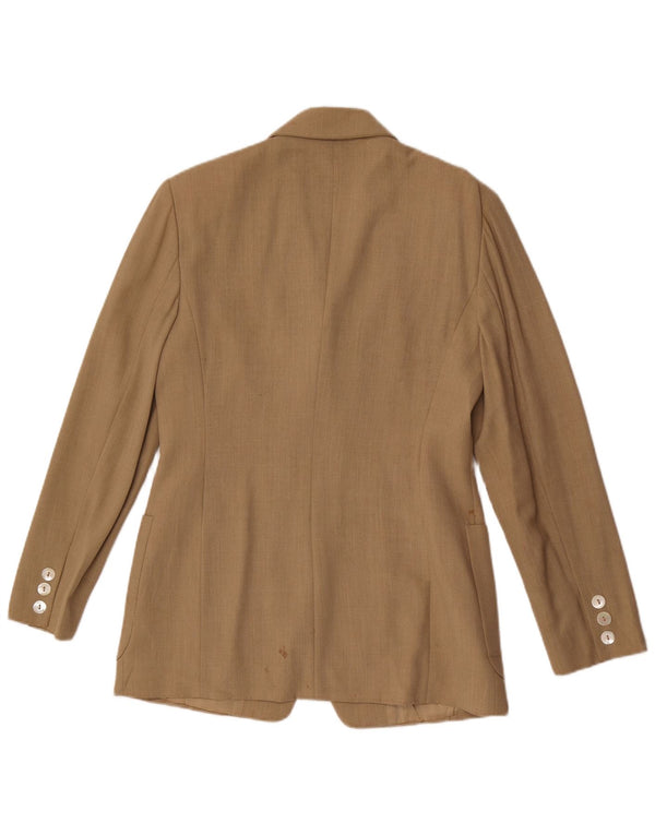 Laura Biagiotti Dame Risposte 1 Knap Blazer Jakke IT 42 Medium Beige