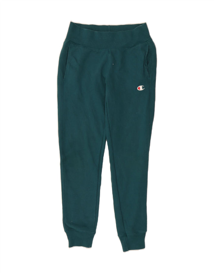 CHAMPION Womens Tracksuit Trousers Joggers Small Green Cotton Vintage Champion and Second-Hand Champion from Messina Hembry 
