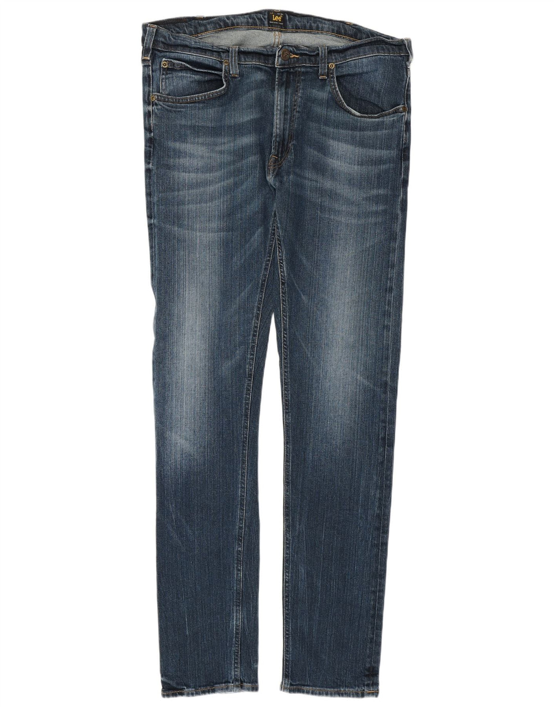 Lee Dame Luke Slim Jeans W36 L34 Blå Bomuld