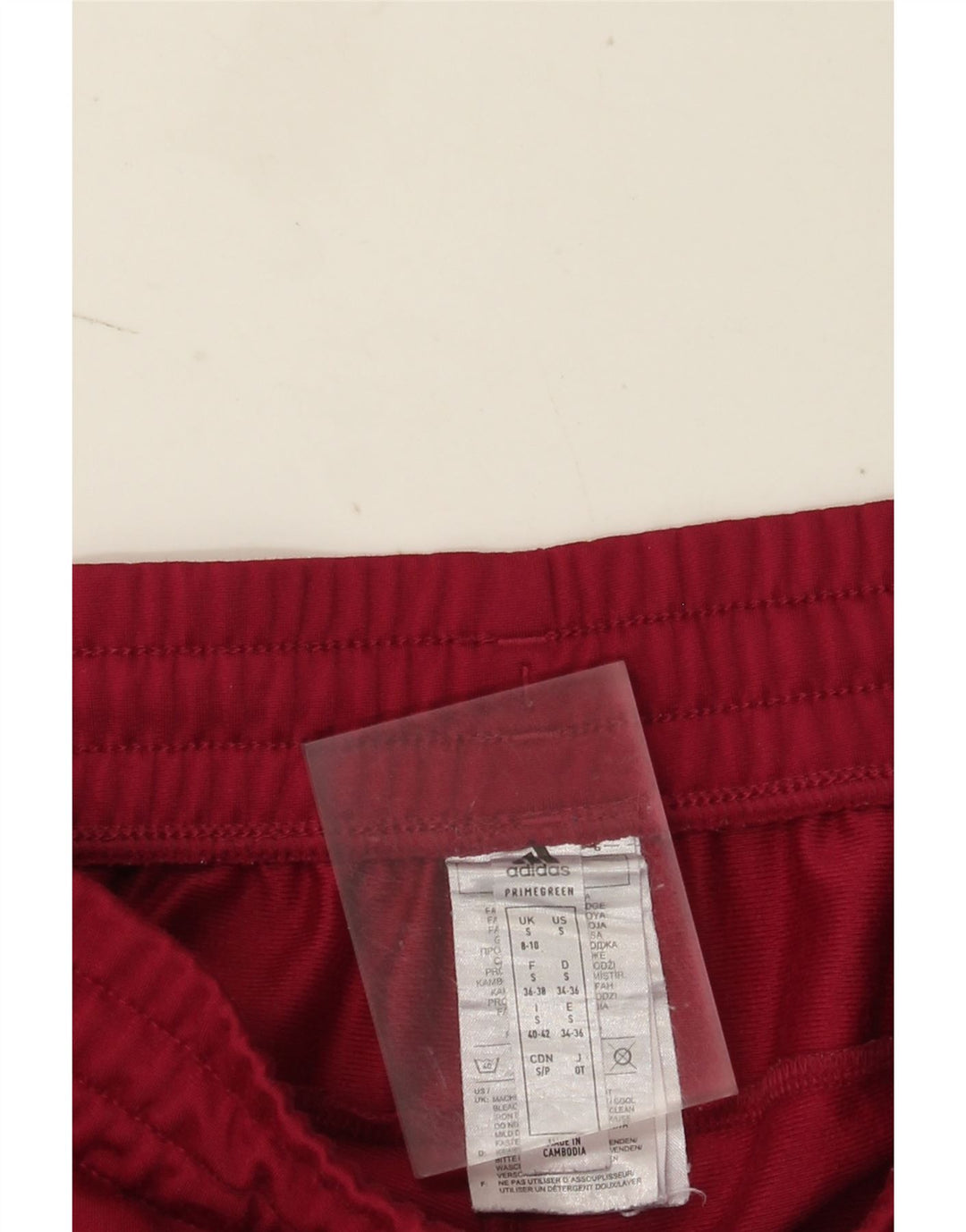 Adidas træningsdragtsbukser til kvinder UK 8/10 Small Maroon Polyester
