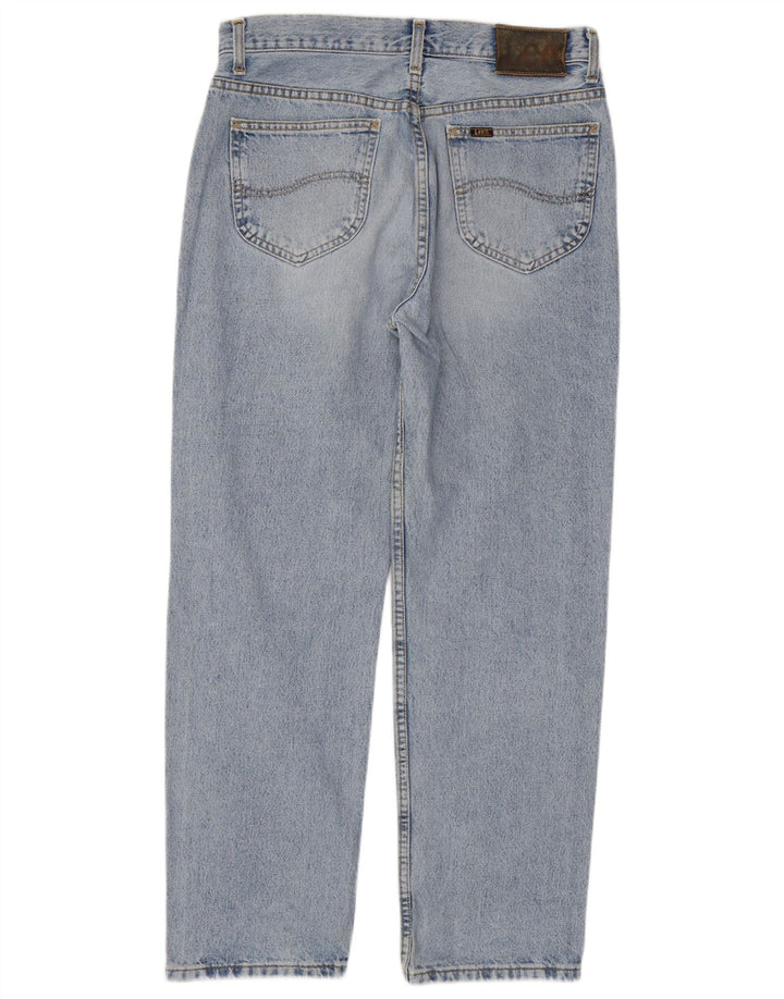 Lee Straight Jeans til mænd W34 L30 blå bomuld