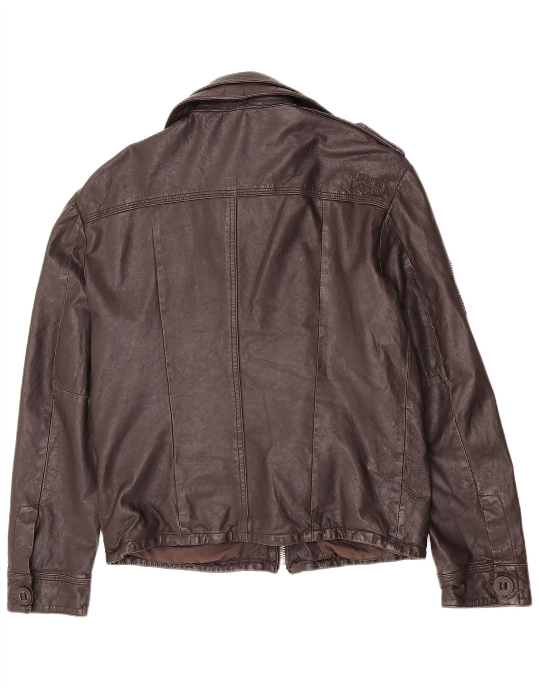 Superdry Military Læderjakke til mænd UK 42 XL Brun