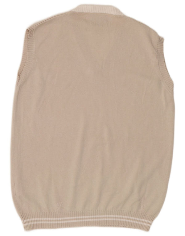 La Martina Boys Vest Tank Top 15-16 Years Beige Cotton