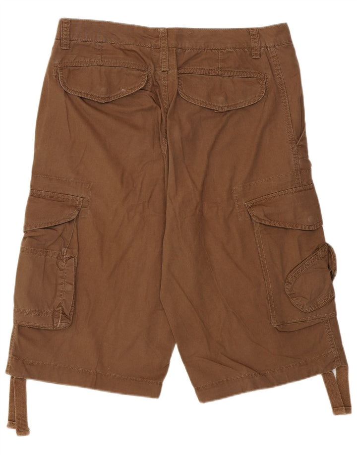 Blå Side Herre Cargo Shorts IT 48 Medium W32 Brun Bomuld