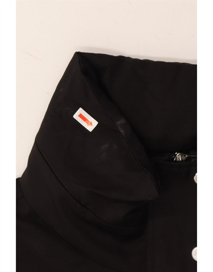 RALPH LAUREN Womens Windbreaker Jacket UK 16 Large Black Cotton Vintage Ralph Lauren and Second-Hand Ralph Lauren from Messina Hembry 