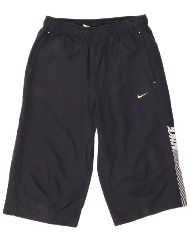 Nike Herre grafiske Bermuda sportsshorts Små marineblå polyester