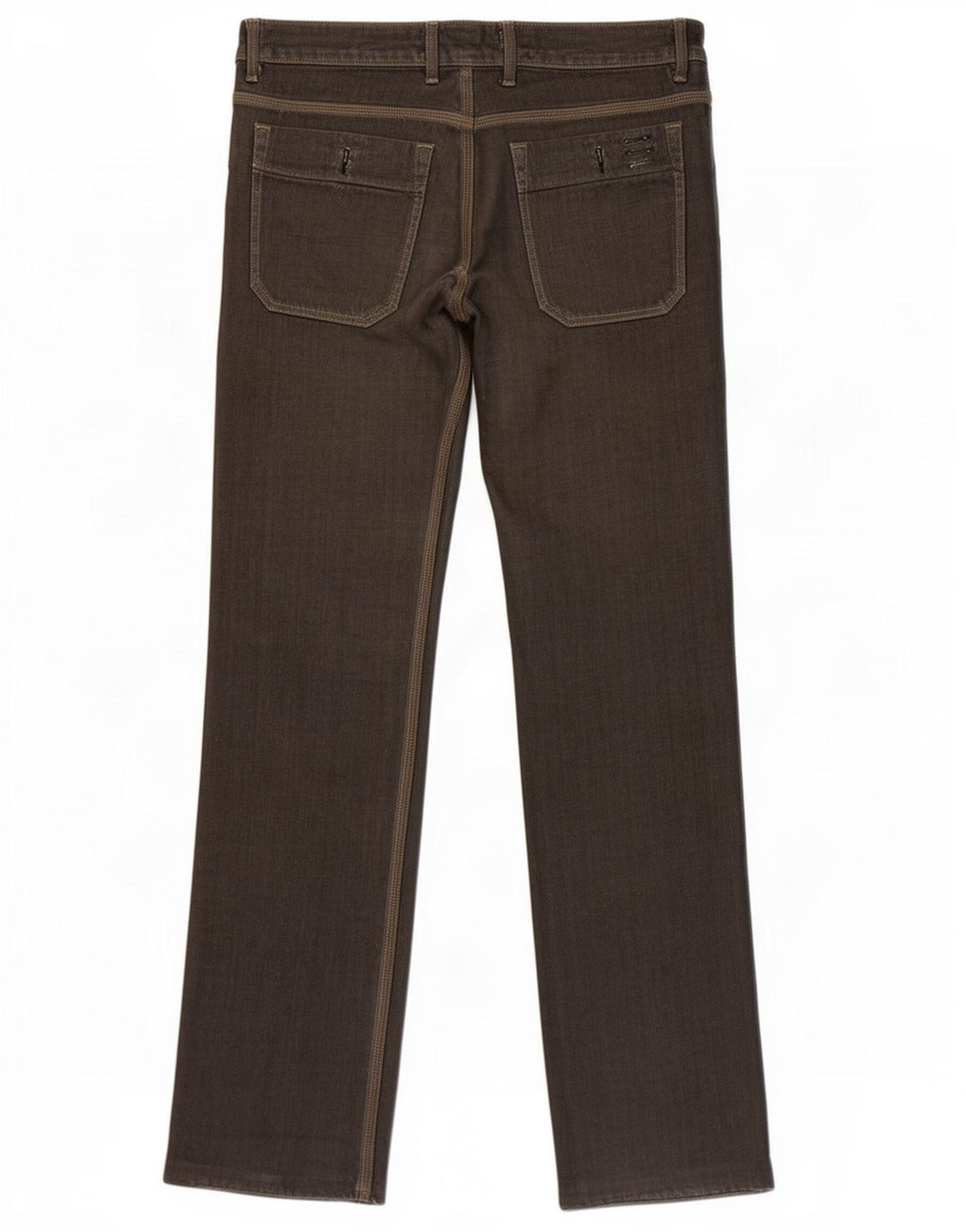 Diesel Straight Jeans til mænd W31 L36 Khaki Bomuld