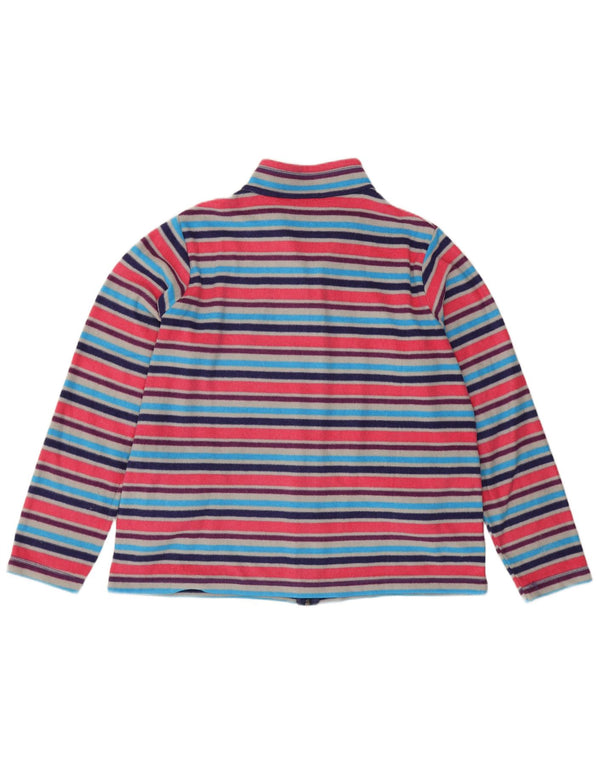 Marks & Spencer Fleecejakke til kvinder UK 18 XL Multifarvet Stribet Sports