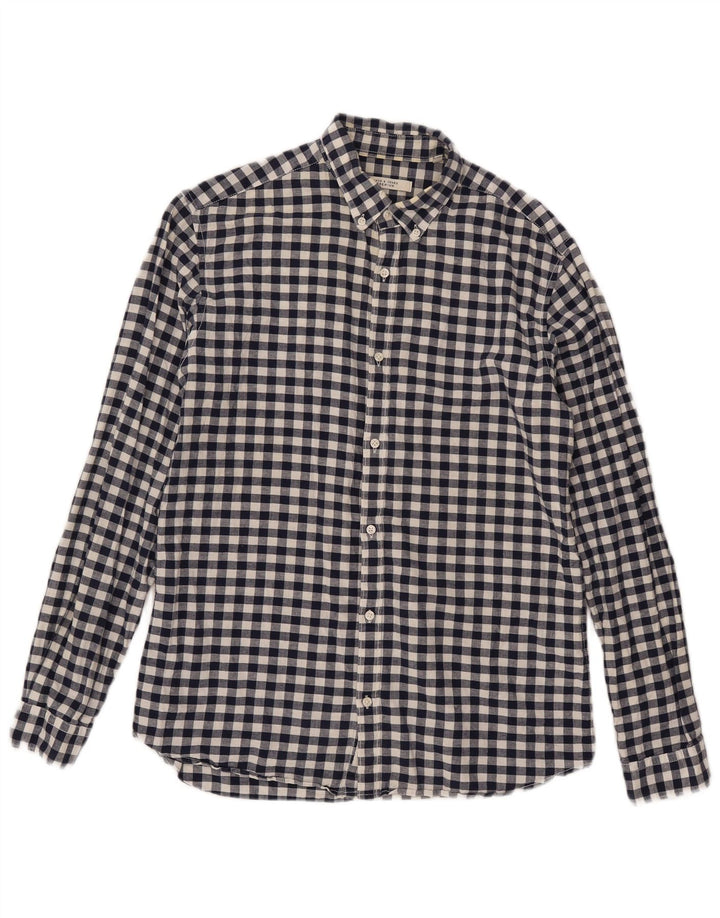Jack & Jones Herreskjorte Medium Navy Blue Gingham Cotton