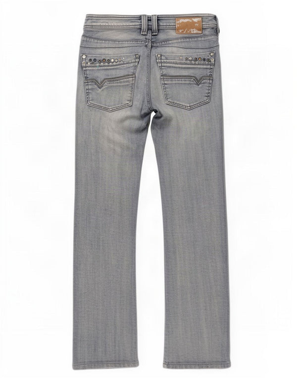Diesel Herre Timmen Straight Jeans W31 L30 Blå Bomuld