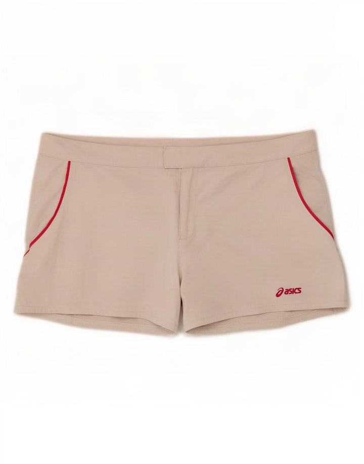 Asics Womens Regular Sports Shorts UK 18 XL Hvid Polyester