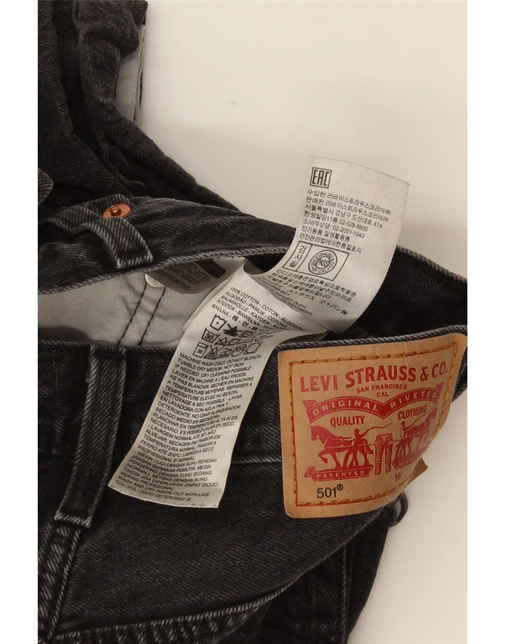 Levi's Womens 501 denimshorts W25 XS Grå bomuld