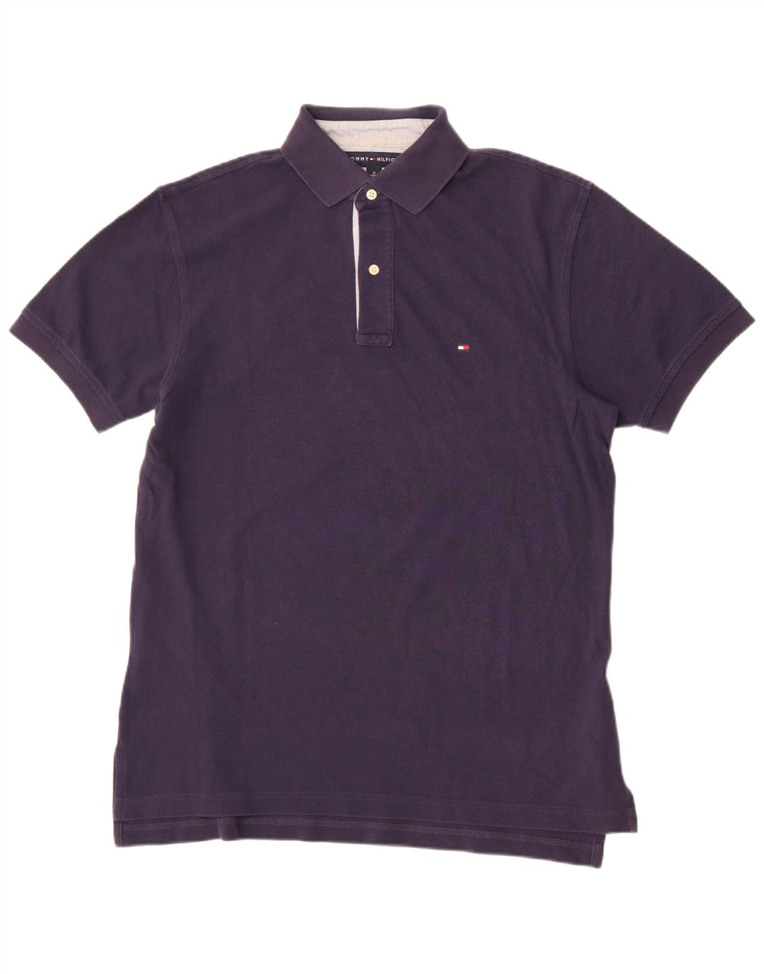 Tommy Hilfiger herre poloshirt Medium marineblå bomuld