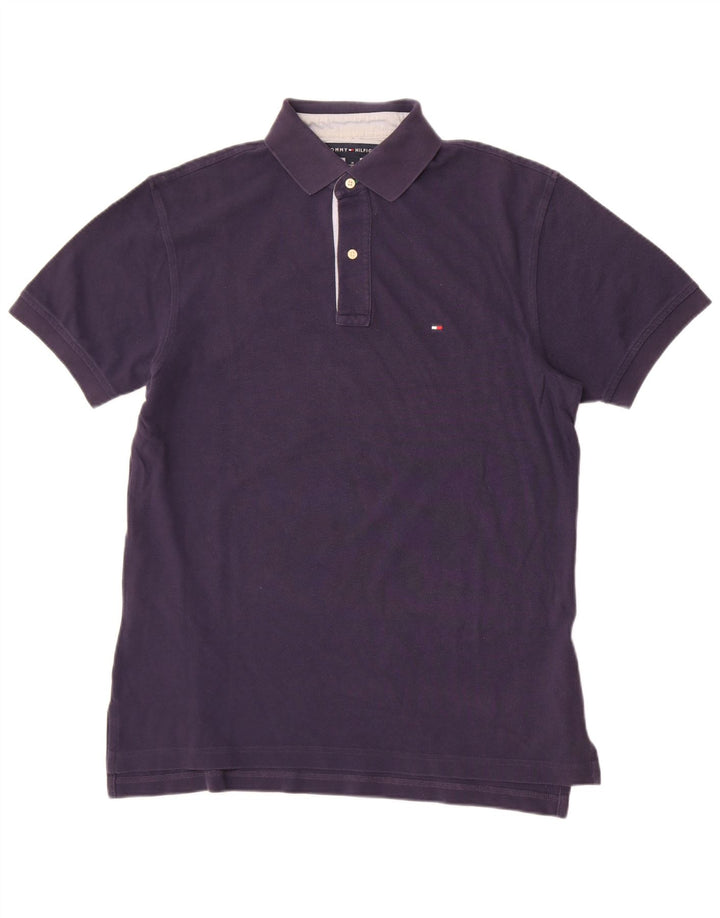 Tommy Hilfiger herre poloshirt Medium marineblå bomuld