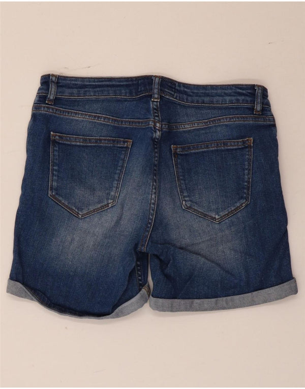 Fat Face Dame Denim Shorts UK 8 Small W28 Blue Cotton