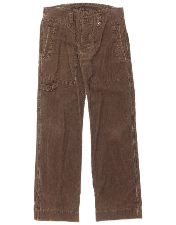 Diesel Mens Straight Corduroy Trousers W30 L33 Grey Cotton