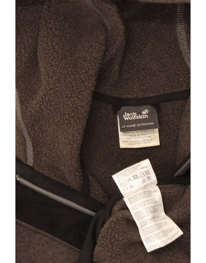 JACK WOLFSKIN Dame Hættetræningsdragt Topjakke UK 16 Stor Brun