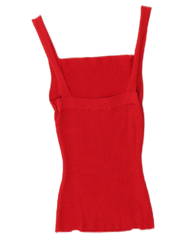 Zara Dame Cami Top UK 8 Lille Rød