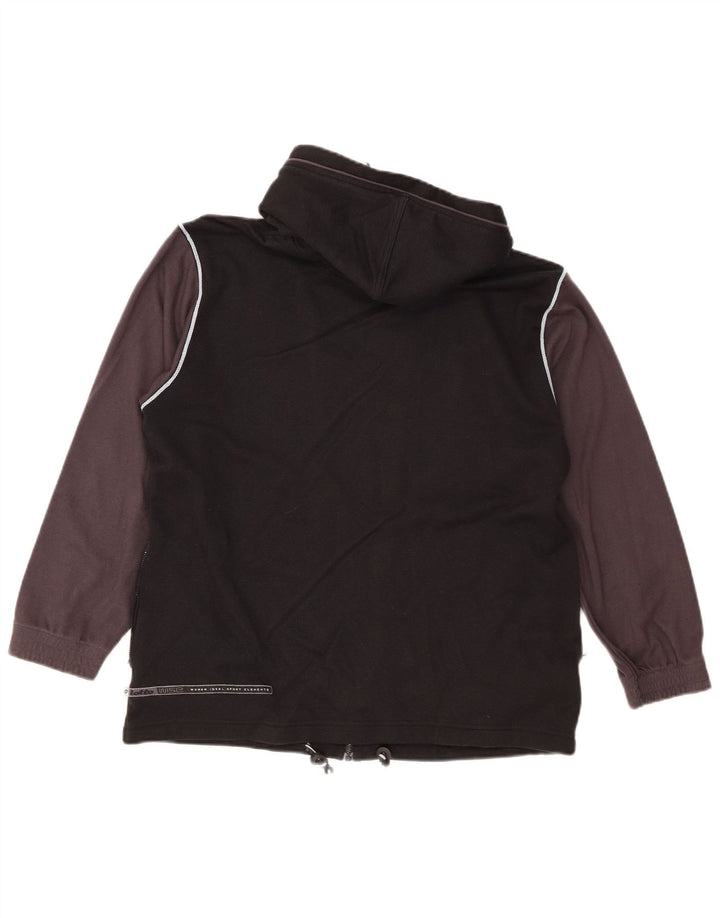 Lotto Herre hættetrøje med lynlås Medium Sort Colourblock Viscose