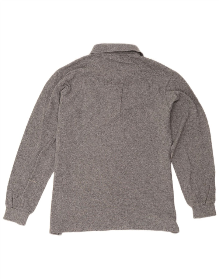 Lacoste Langærmet Poloskjorte til mænd Størrelse 4 Medium Grå Bomuld