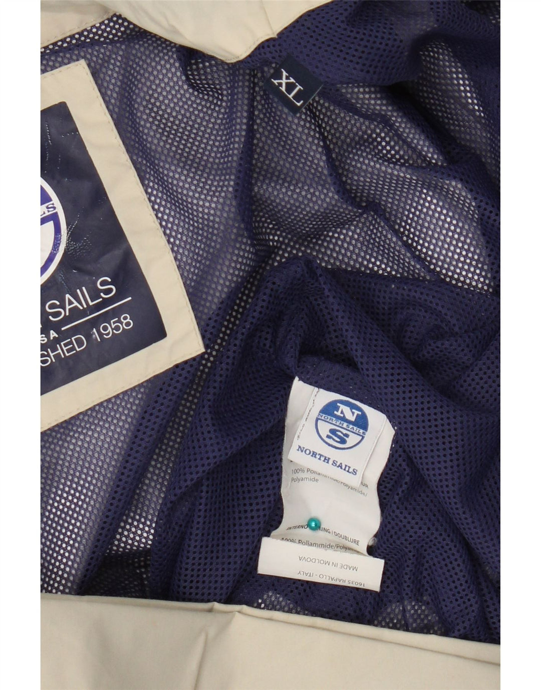 North Sails Dame Bomber Jacket UK 18 XL Beige Polyamid