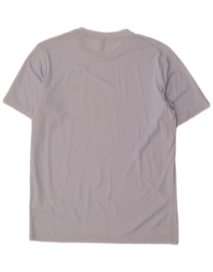 Adidas T-shirt top mellem grå polyester til mænd