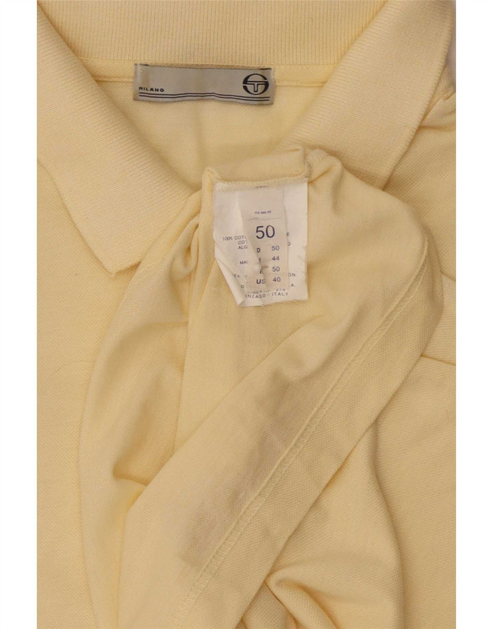 Sergio Tacchini Herre poloshirt IT 50 Medium Gul Bomuld