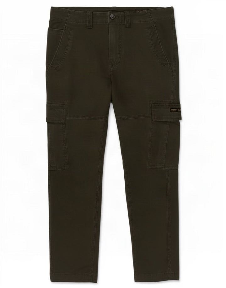 Superdry Slim Cargo-bukser til mænd W32 L30 Grøn bomuld
