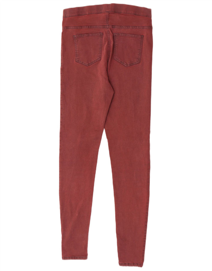 Marks & Spencer Dame Jegging Jeans UK 12 Medium W30 L30 Rød Bomuld