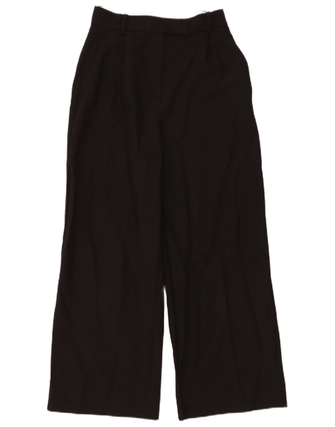 Zara bukser med brede ben til kvinder Small W26 L28 Sort polyester