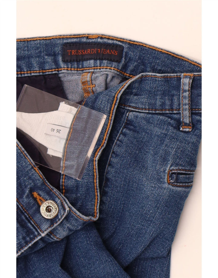 Trussardi Dame Skinny Jeans IT 40 Small W26 L31 Blå Polyester