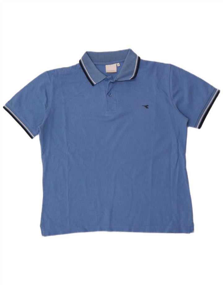 Diadora herre poloshirt mellemblå