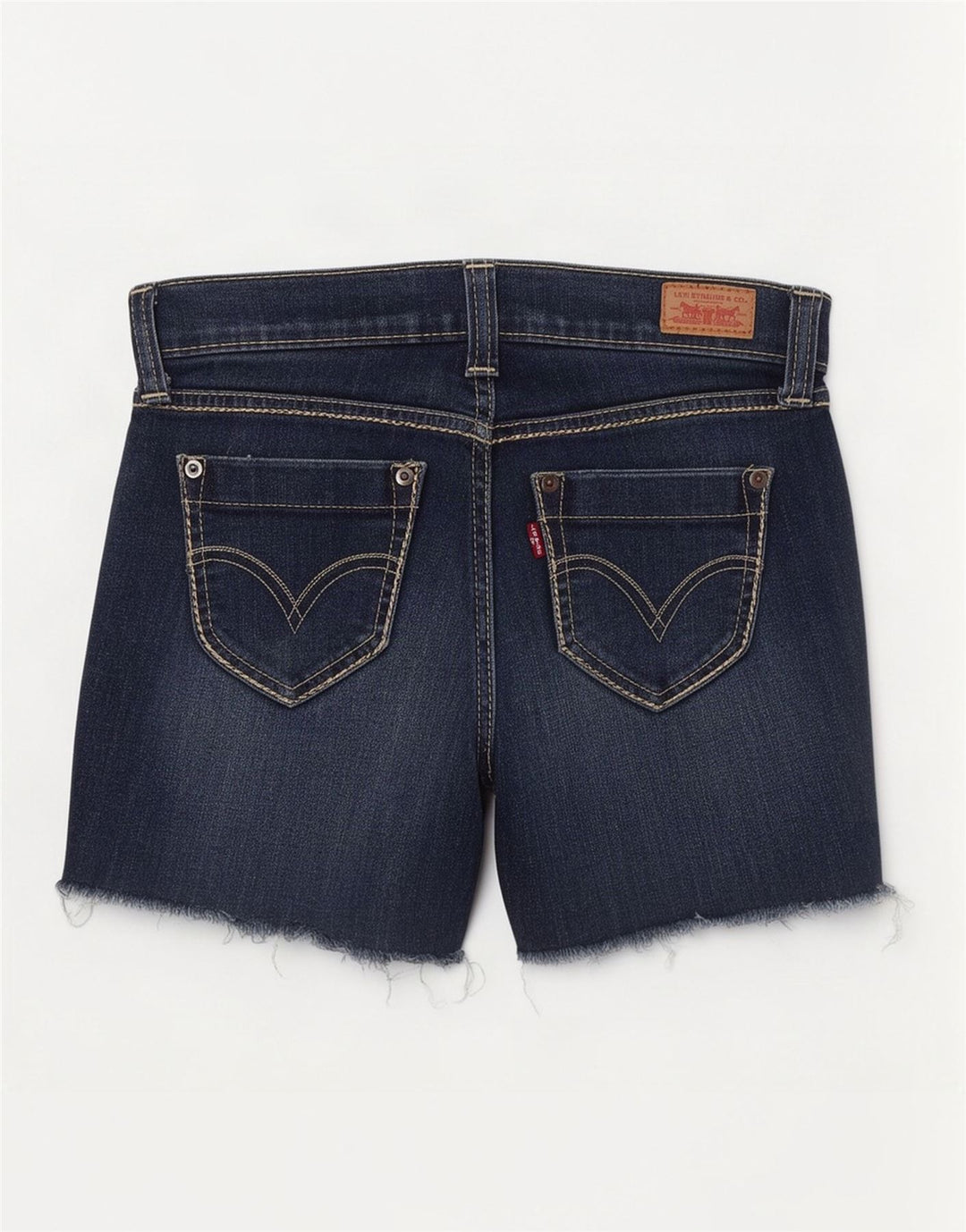 Levi's Womens 524 Super Low denimshorts US 3 Small W26 Marineblå Bomuld