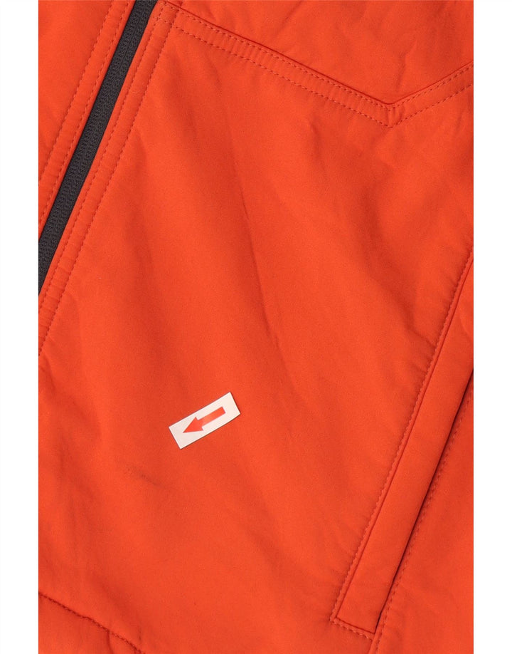 Zara Herre hætte vindjakke UK 36 Lille rød polyester
