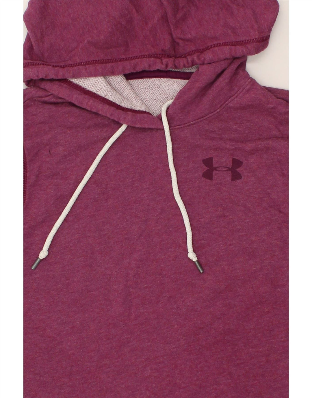 UNDER ARMOUR Womens Graphic Hoodie Jumper UK 12 Medium Pink | Vintage Under Armour | Thrift | Second-Hand Under Armour | Used Clothing | Messina Hembry 
